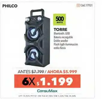 Nexon Philco Torre oferta
