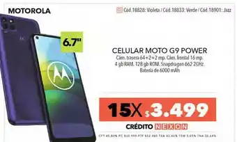 Nexon Motorola Celular Moto G9 Power oferta