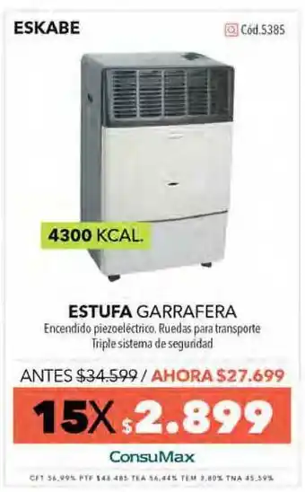 Nexon Eskabe Estufa Garrafera oferta