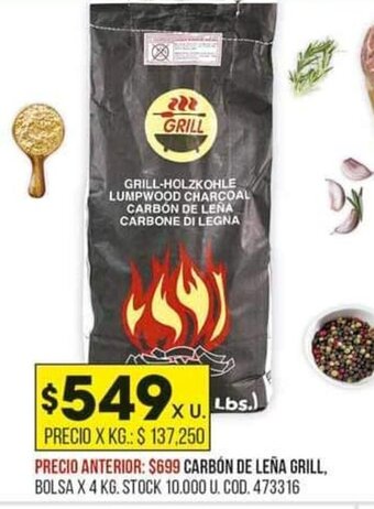 Coto Carbón de Leña Grill oferta