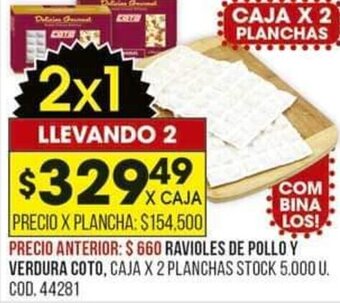 Coto Ravioles de Pollo Y Verdura Coto oferta