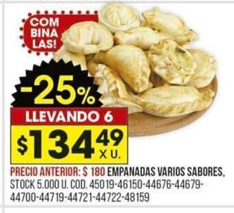 Coto Empanadas Varios Sabores oferta