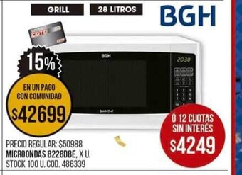 Coto Microondas B228DBE oferta