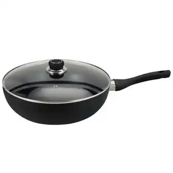 Wok hudson aluminio conanthi y tapa cristal 28cm