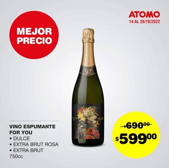 Atomo Conviene Vino espumante for you oferta