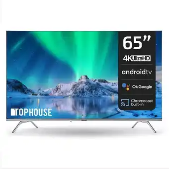 Coto Smart tv led top house 65" 4k th6522us6a android tv oferta