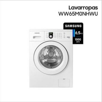 Frávega Lavarropas carga frontal samsung 6.5 kg 1000 rpm ww65m0nhwu oferta