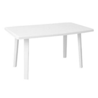 Maitess Mesa jardin quality rectang 134cm. blanca oferta