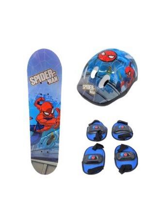 El Mundo del Juguete Patineta set skate spiderman marvel con proteccion y bolso oferta