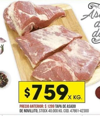 Coto Tapa de Asado De Novillito oferta
