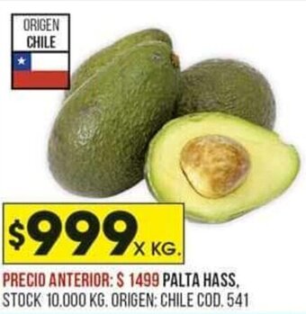 Coto Palta Hass oferta
