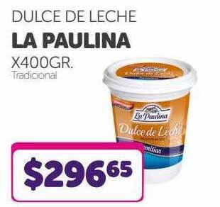 La Gallega Supermercados Dulce de leche la paulina x400gr oferta