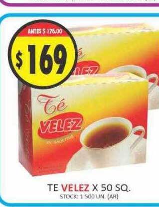 Supermercados Becerra Te velez oferta