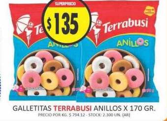 Supermercados Becerra Galletitas terrabusi anillos oferta