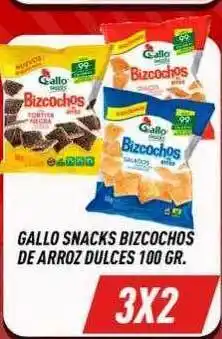 Gallo snacks bizcochos de arroz dulces