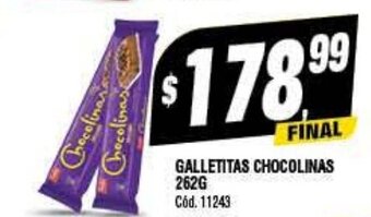 Supermercados Yaguar Galletitas Chocolinas 262G oferta