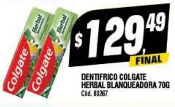 Supermercados Yaguar Dentifrico Colgate Herbal Blanquedora 70 G oferta