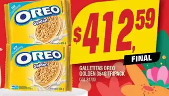 Supermercados Yaguar Galletitas Oreo Goldeb 354 G Tripack oferta