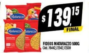 Supermercados Yaguar Fideos Matarazzo 500g oferta