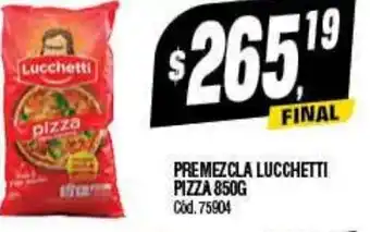 Supermercados Yaguar Premezcla Lucchertti Pizza 850 g oferta