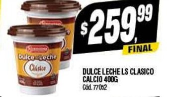 Supermercados Yaguar Dulce Leche LS Clasico Calcio 400g oferta