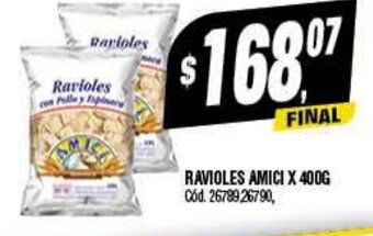 Supermercados Yaguar Ravioles Amici X 400g oferta