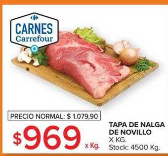 Carrefour Market Tapa de nalga de novillo x kg oferta