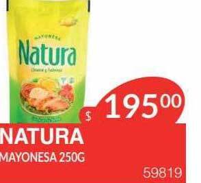 Masivos Natura mayonesa 250g oferta