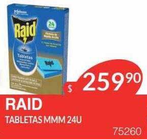 Masivos Raid tabletas mmm 24u oferta