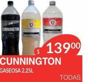 Masivos Cunnington gaseosa 2.25l oferta