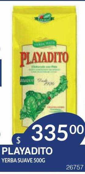 Masivos Playadito yerba suave 500g oferta