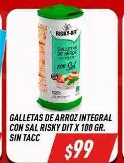 Supermercados Zeta Galletas de arroz integral con sal risky dit oferta