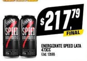Supermercados Yaguar Energizante Speed Lata 473CC oferta