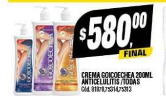 Supermercados Yaguar Crema Goicoechea 200 ml, Anticelulitis / Todas oferta