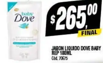 Supermercados Yaguar Jabon Liquido Dove Baby Rep 180 ml. oferta