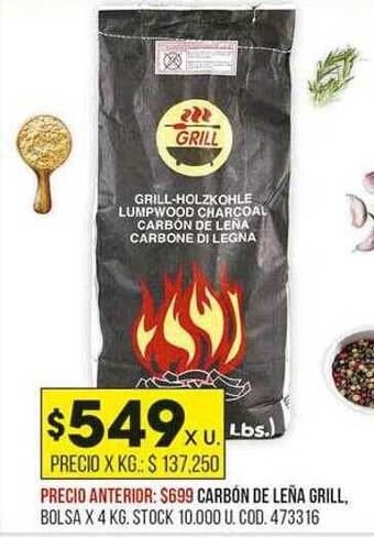 Coto Carbón de leña grill oferta