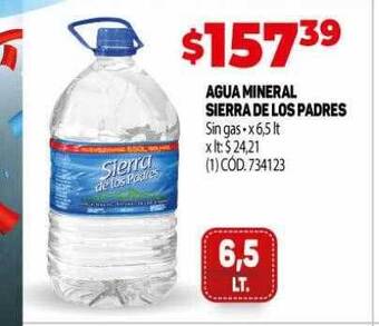 Makro Agua mineral sierra de los padres oferta