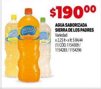Makro Agua saborizada sierra de los padres oferta