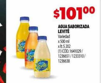 Makro Agua saborizada levité oferta