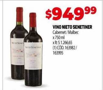 Makro Vino nieto senetiner oferta