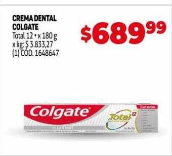 Makro Crema dental colgate total 12 oferta