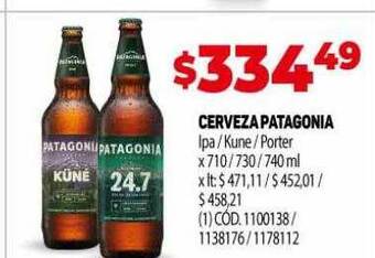 Makro Cerveza patagonia oferta