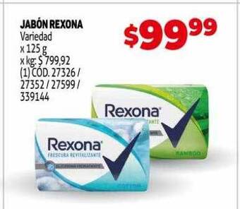 Makro Jabón rexona oferta
