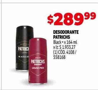 Makro Desodorante patrichs oferta