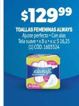 Makro Toallas femeninas always oferta