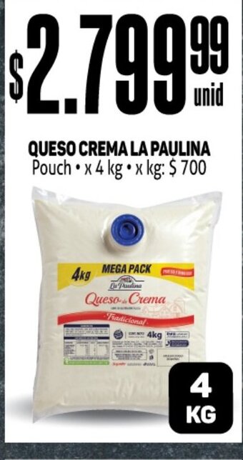 Makro Queso Crema La Paulina oferta