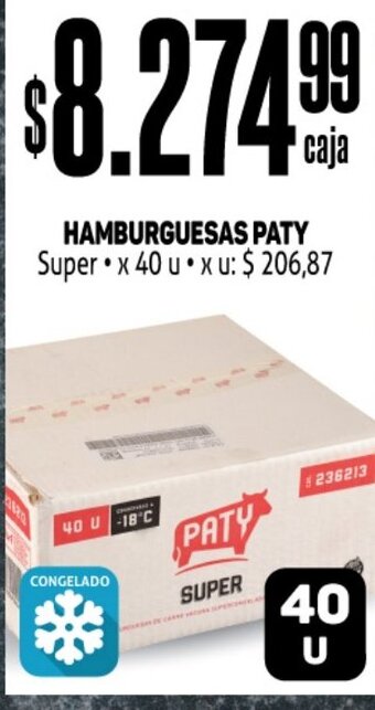 Makro Hamburguesas Paty oferta