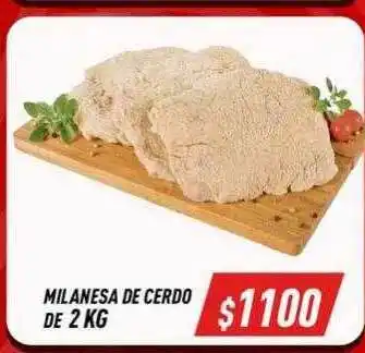 Supermercados Zeta Milanesa de cerdo oferta