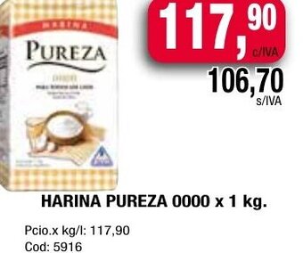 Maxiconsumo Harina Pureza 0000 x 1kg oferta