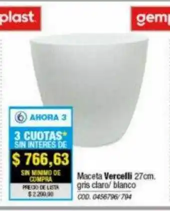 Rio Shop Deco Maceta vercelli 27cm gemplast oferta